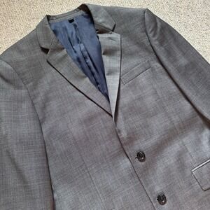 J Crew Thompson Jacket Blazer Mens 42R Grey Double Vented Wool